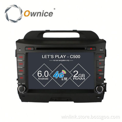 Ownice 4 core Android 6.0 Car Radio for Kia Sportage R 2010 2011 Built in 4G LTE 2G RAM Support steering wheel